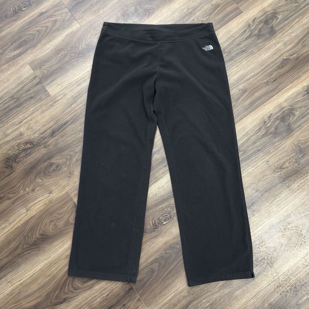 The North Face Low Rise Fleece Leggings Women Size XL Black TKA 100